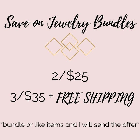 2/$25 Gold Drop Bar Pendant Long Statement Necklace - Picture 2 of 4